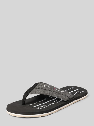 Tommy Hilfiger Flip Flops mit Label Print Black 1