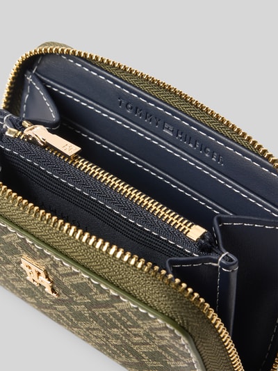Tommy Hilfiger Portemonnee met monogramprint Lindegroen - 3