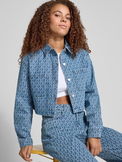 Colourful Rebel Jeansjacke mit Brusttaschen Modell 'Olle' Jeansblau 3