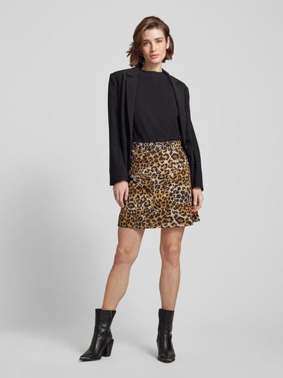 Weekend Max Mara Minirock mit Animal-Print Modell 'NADIR' Beige 1