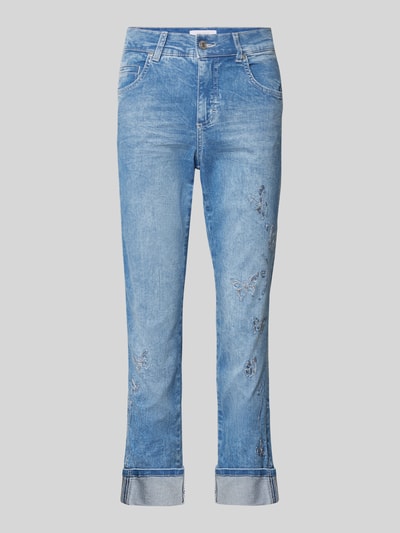 Angels Regular Fit Jeans mit verkürztem Schnitt Modell 'Cici' Bleu 2