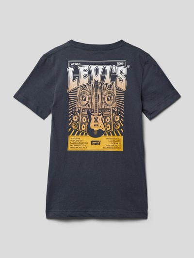 Levi’s® Kids T-shirt z nadrukiem z logo Grafitowy 3