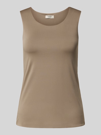 Fransa Tanktop met ronde hals, model 'ara' Taupe - 2