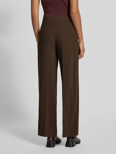 Selected Femme Loose Fit Bundfaltenhose mit seitliche Eingrifftaschen Modell 'TINNI' Dunkelbraun 5