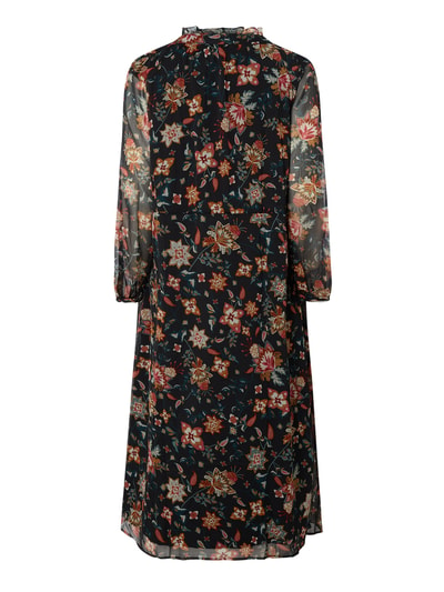 ONLY CARMAKOMA PLUS SIZE maxi-jurk met bloemenmotief, model 'Carkriti' Zwart - 3