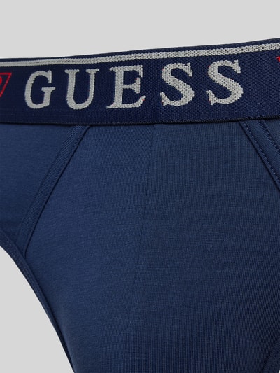 Guess Slip mit elastischem Logo-Bund Modell 'BRIAN' Marine 2