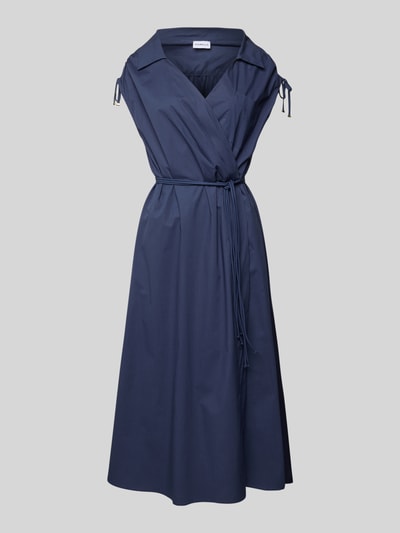 Marella Midikleid mit Bindegürtel Modell 'RIVERA' Marine 2