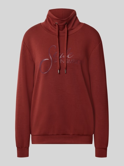 Soyaconcept Regular fit sweatshirt van puur modalmix model 'BANU' Bordeaux - 1