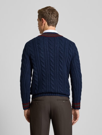 Polo Ralph Lauren Regular fit gebreide pullover van een mix van wol en kasjmier Marineblauw - 5