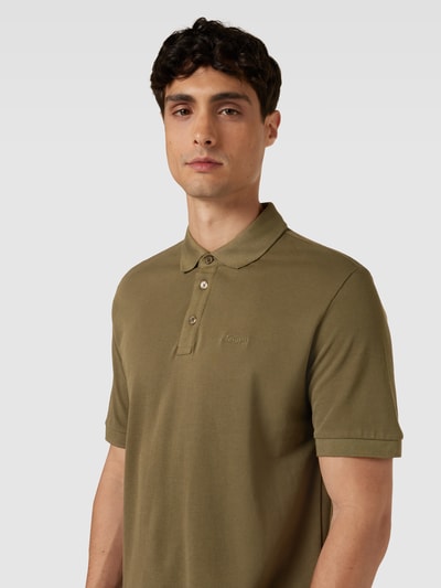 JOOP! Collection Poloshirt mit Label-Stitching Modell 'Primus' Oliv 3