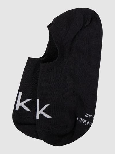 CK Calvin Klein Füßlinge mit Stretch-Anteil im 2er-Pack  Black 1