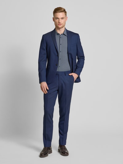 BOSS Slim fit vrijetijdsoverhemd met kentkraag, model 'Roan' Marineblauw - 1