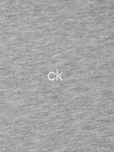 CK Calvin Klein T-Shirt mit Logo-Stickerei Mittelgrau 2