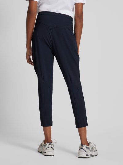 Raffaello Rossi Tapered fit stoffen broek met tunnelkoord, model 'GIRA' Marineblauw - 5