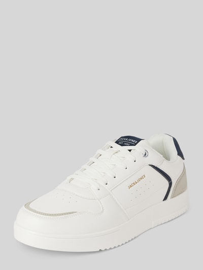 Jack & Jones Sneakers met labelpatch en -print, model 'WEALING' Wit - 1