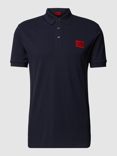 HUGO Poloshirt mit Label-Stitching Modell 'Dereso' Marine 2