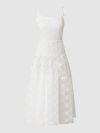 Bardot Midikleid mit floralen Stickereien Modell 'Aspen' Offwhite 2