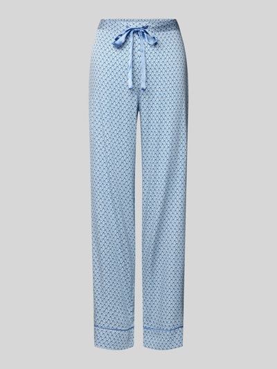 CCDK Copenhagen Straight leg pyjamabroek met tunnelkoord, model 'Janet' Lichtblauw - 1