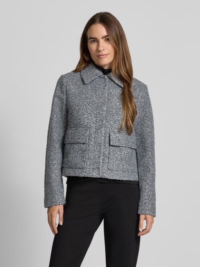 s.Oliver BLACK LABEL Regular fit korte blazer in gestructureerde look                                        Lichtgrijs - 4