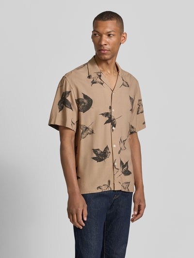 Selected Homme Regular Fit Freizeithemd aus reiner Viskose Modell 'TERRY' Hellbraun 4