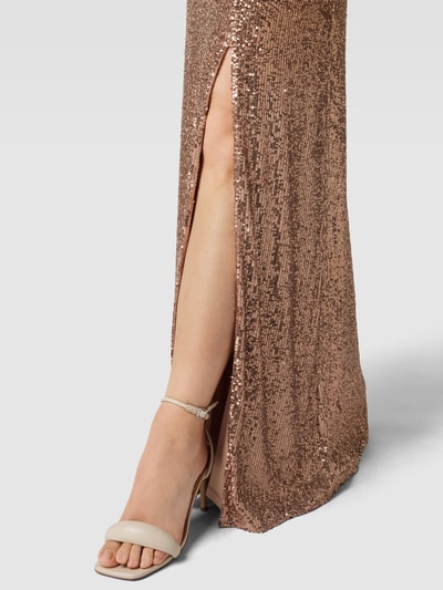 VM by Vera Mont Abendkleid mit Paillettenbesatz Taupe 3