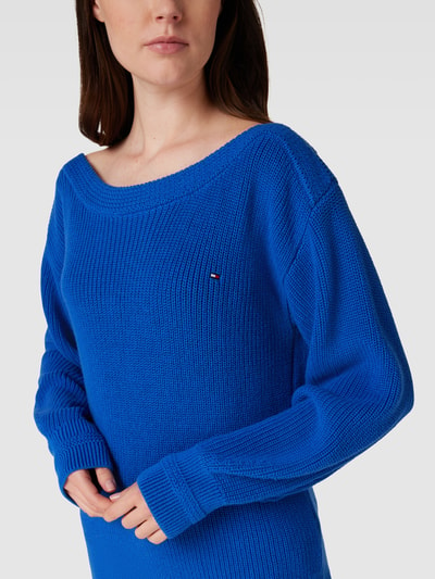 Tommy Hilfiger Strickpullover mit U-Boot-Ausschnitt Modell 'BOAT' Royal 3