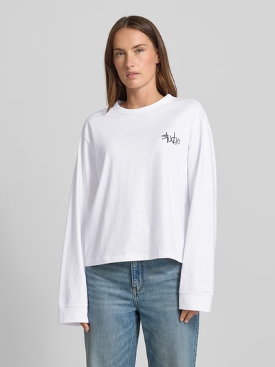 JAKE*S STUDIO WOMAN Shirt met lange mouwen in riblook met ronde hals Wit - 4