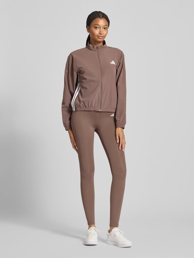 adidas Sportswear Leggings mit Logo-Print Modell 'Ess' Dunkelbraun 1