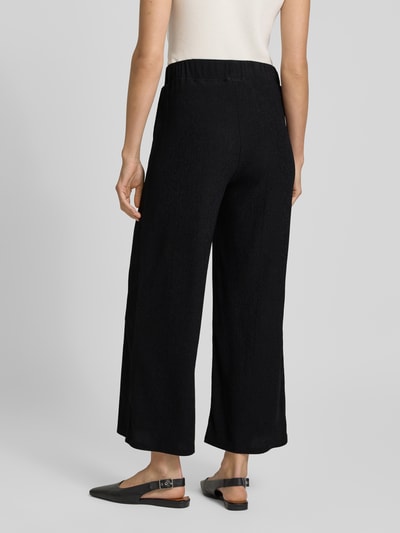 Betty Barclay Wide leg stoffen broek met structuurmotief Zwart - 5