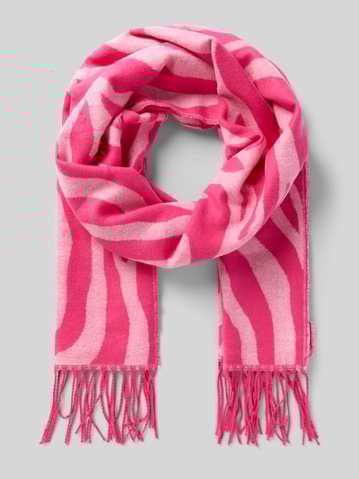 Pieces Schal mit Allover-Muster Modell 'ELIN' Rosa 1
