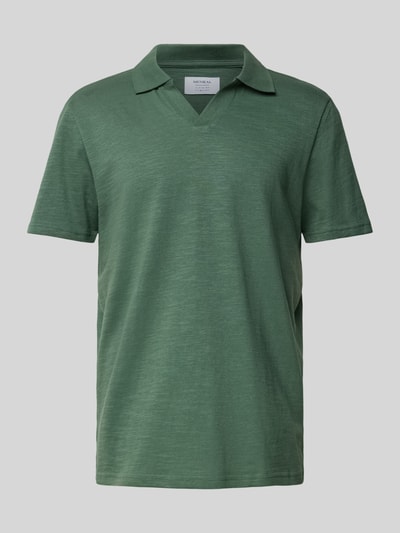 MCNEAL Regular fit poloshirt met V-hals Rietgroen - 2