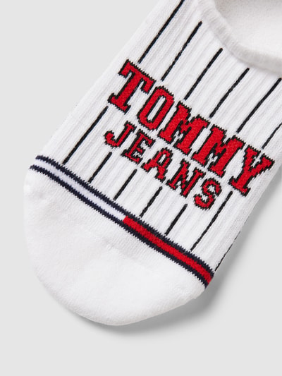 Tommy Jeans Skarpetki stopki z detalem z logo model ‘FOOTIE’ Biały 2