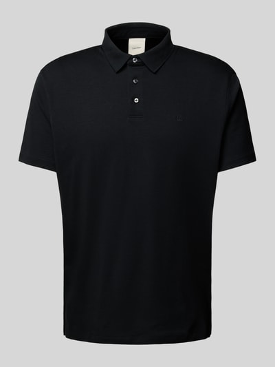 CK Calvin Klein Relaxed Fit Poloshirt mit Logo-Stitching Modell 'SUPIMA' Black 2