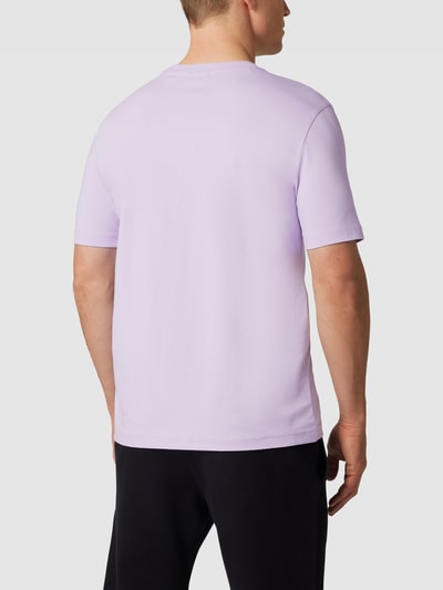 BOSS Green T-shirt z nadrukiem z logo Jasnofioletowy 5