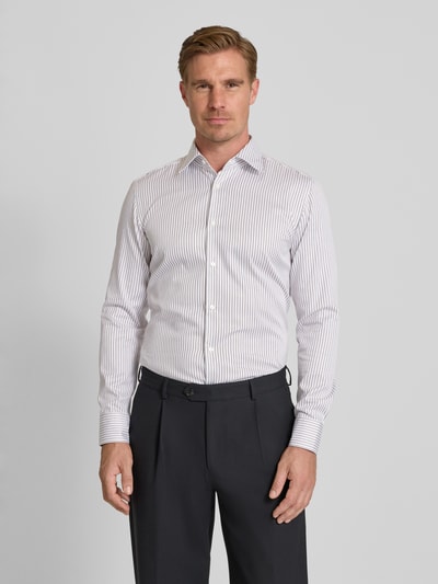 BOSS Slim fit zakelijk overhemd van puur katoen, model 'HANK' Zand - 4