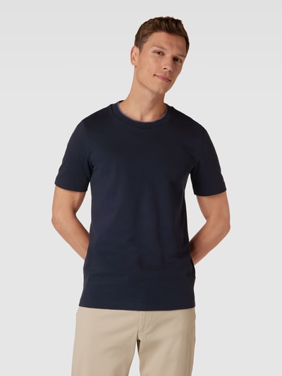 BOSS T-Shirt mit Label-Detail Modell 'Tessler' Marine 4