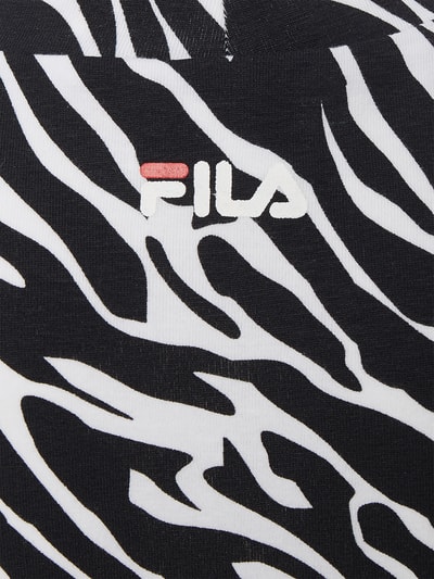 FILA Crop-Top mit Zebramuster und Logo-Print Weiss 2