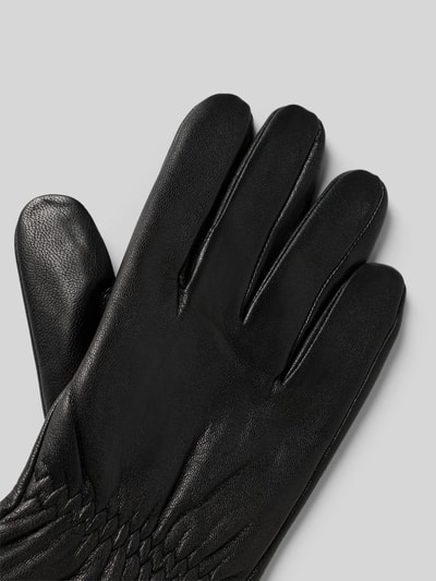 EEM Rękawiczki ze skóry model ‘NAPPA GLOVE’ Czarny 3