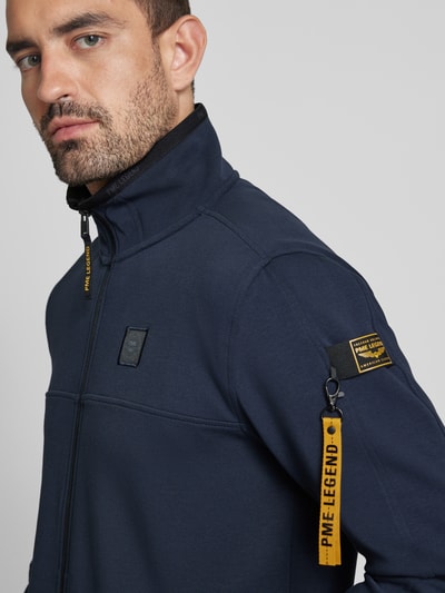 PME Legend Sweatjack met opstaande kraag Marineblauw - 3