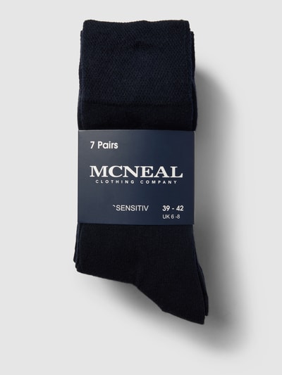 MCNEAL Socken mit Label-Stitching im 7er-Pack Marine 3