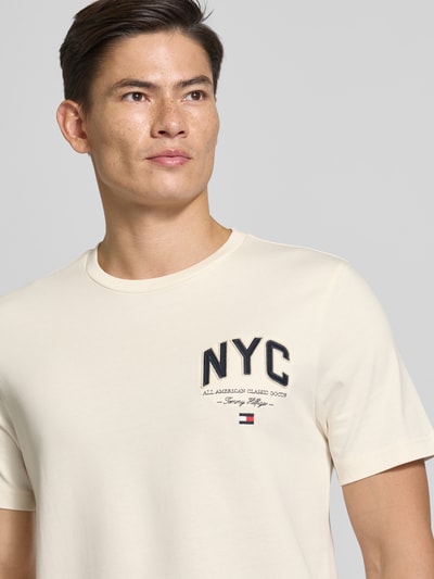 Tommy Hilfiger Regular Fit T-Shirt aus reiner Baumwolle Weiss 3