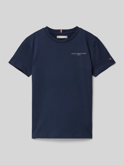 Tommy Hilfiger Teens T-Shirt mit Logo-Stitching Marine 1