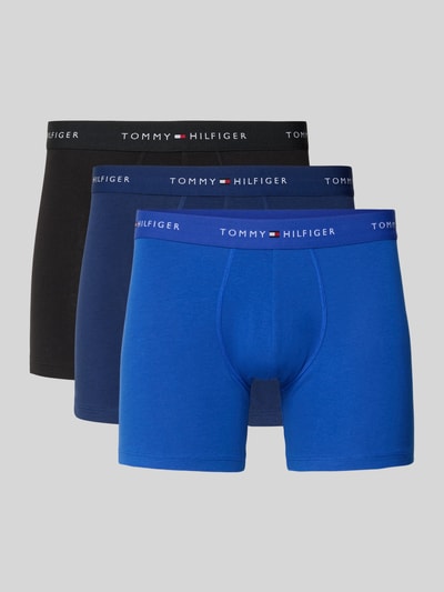 Produktfoto, Boxershorts aus Baumwoll-Mix im 3er-Pack von Tommy Hilfiger, Optik: Unifarben, Passform: Skinny-Fit, Label-Schriftzug am elastischen Bund, Multipack: 3er-Pack, Materialverarbeitung: Stretch