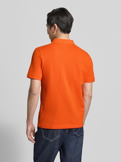HECHTER PARIS Regular Fit Poloshirt mit Logo-Stitching Orange 5