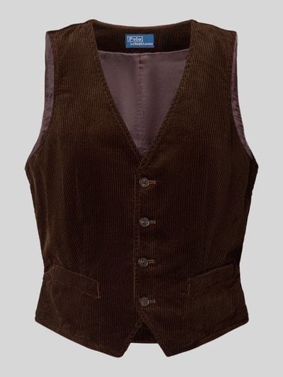 Polo Ralph Lauren Regular fit gilet met strookzakken Chocoladebruin - 2