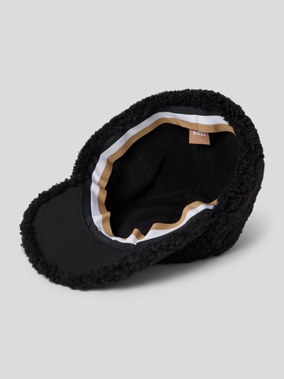 BOSS Cap mit Teddyfell Modell 'Xusy' Black 2