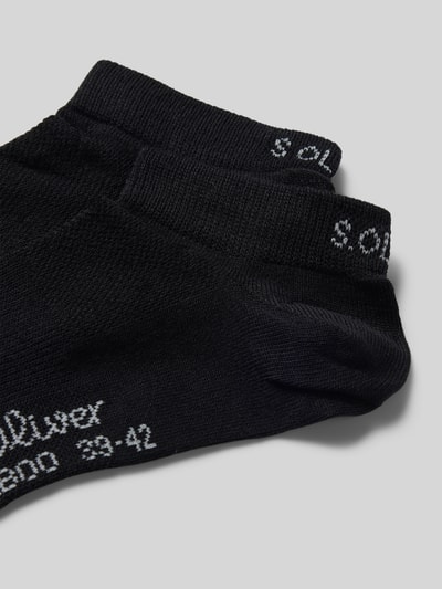 s.Oliver RED LABEL Sneaker-Socken aus Viskose-Mix im 2er-Pack Black 2