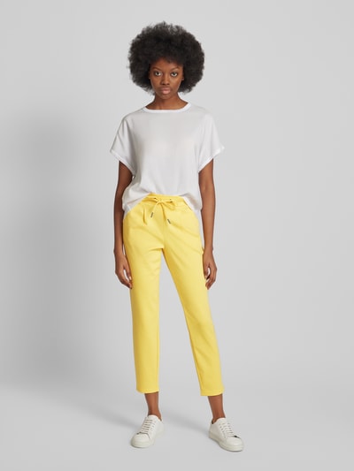 B.Young Spodnie materiałowe o skróconym kroju tapered fit model ‘RIZET’ Żółty 1
