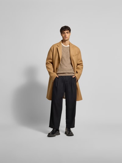 Officine Générale Pullover mit gerippten Abschlüssen Beige 1