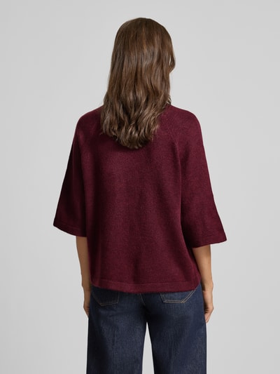 Soyaconcept Strickpullover mit 1/2-Arm Modell 'ORLEAN' Bordeaux Melange 5